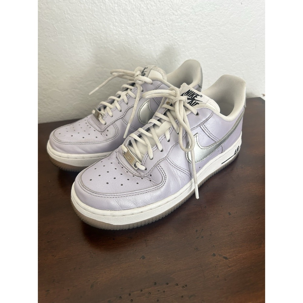 Nike Air Force 1 Low Oxygen Purple Silver CI9912-500 Women's Size 6.5 Pre-owned - Picture 3 of 9